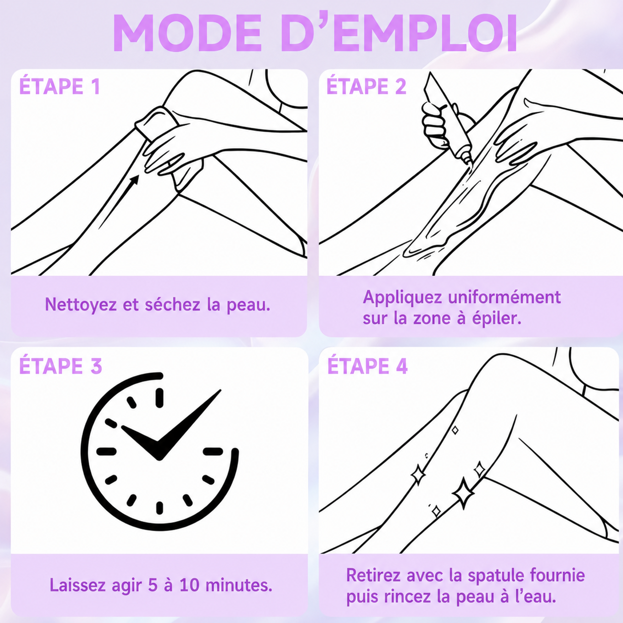 🌸 ⏳ Offre du jour : -50% | Duo de crème dépilatoire douce pour peaux sensibles