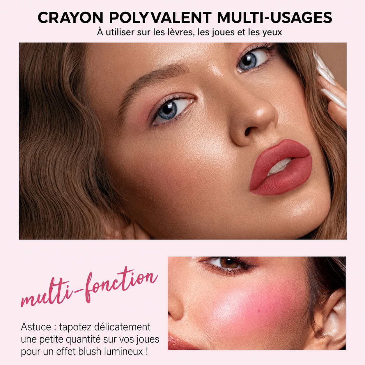 💋 -50% | Crayon à lèvres – Texture douce, application facile & contour parfaitement défini