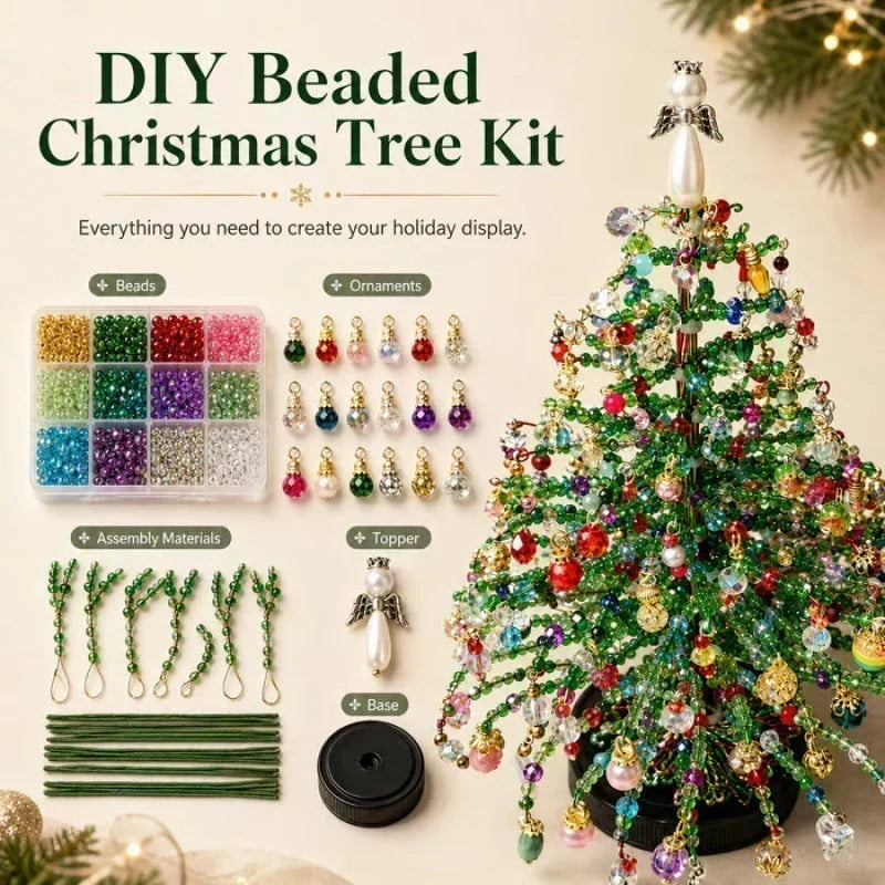💥 Jusqu'à -50%✨ Kit de perles pour sapin de Noël à réaliser soi-même – Créez vos décorations scintillantes & personnalisées – Parfait pour un Noël créatif en famille 🎅
