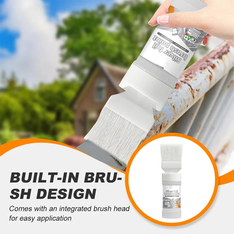 ✨Nouveauté✨Peinture argentée métallisée à l'eau avec pinceau intégré (50 % de réduction)