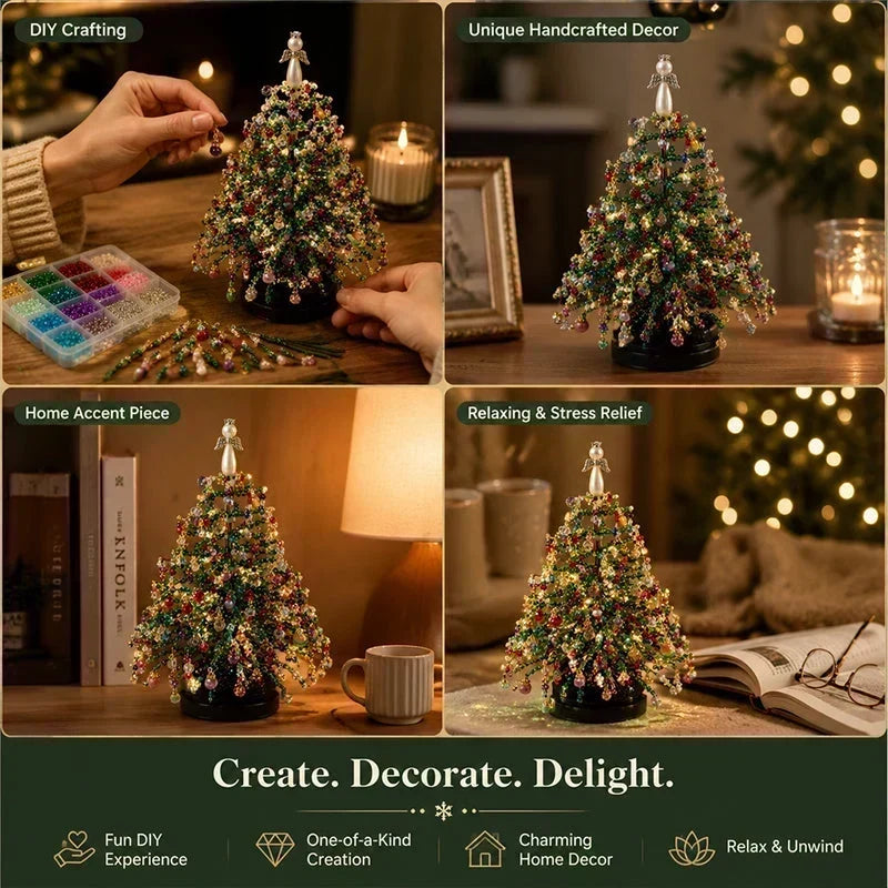 💥 Jusqu'à -50%✨ Kit de perles pour sapin de Noël à réaliser soi-même – Créez vos décorations scintillantes & personnalisées – Parfait pour un Noël créatif en famille 🎅