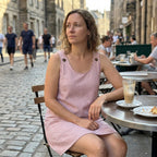 🌺Robe-combinaison décontractée à rayures et sans manches pour femme, avec bretelles réglables