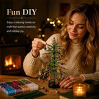 💥 Jusqu'à -50%✨ Kit de perles pour sapin de Noël à réaliser soi-même – Créez vos décorations scintillantes & personnalisées – Parfait pour un Noël créatif en famille 🎅