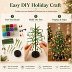 💥 Jusqu'à -50%✨ Kit de perles pour sapin de Noël à réaliser soi-même – Créez vos décorations scintillantes & personnalisées – Parfait pour un Noël créatif en famille 🎅