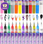 🎨50% DE RÉDUCTION!⏳Coffret de 12 Stylos pour Nail Art✨