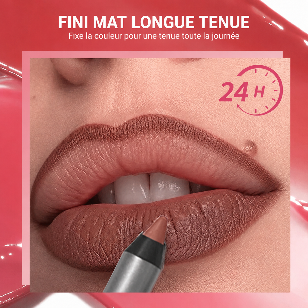 💋 -50% | Crayon à lèvres – Texture douce, application facile & contour parfaitement défini