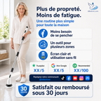 🧼 -50% | Brosse de nettoyage électrique rotative améliorée avec écran LED – Nettoyage puissant et pratique
