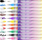🎨50% DE RÉDUCTION!⏳Coffret de 12 Stylos pour Nail Art✨