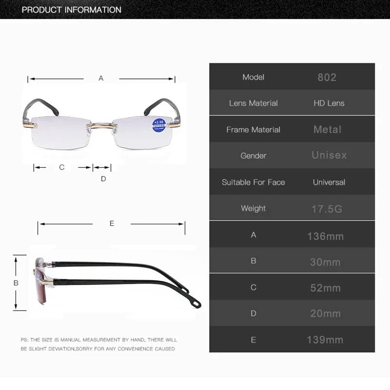 🔥Lunettes de sport, ultra-légères, anti-lumière bleue, pour la presbytie✨