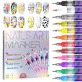 🎨50% DE RÉDUCTION!⏳Coffret de 12 Stylos pour Nail Art✨