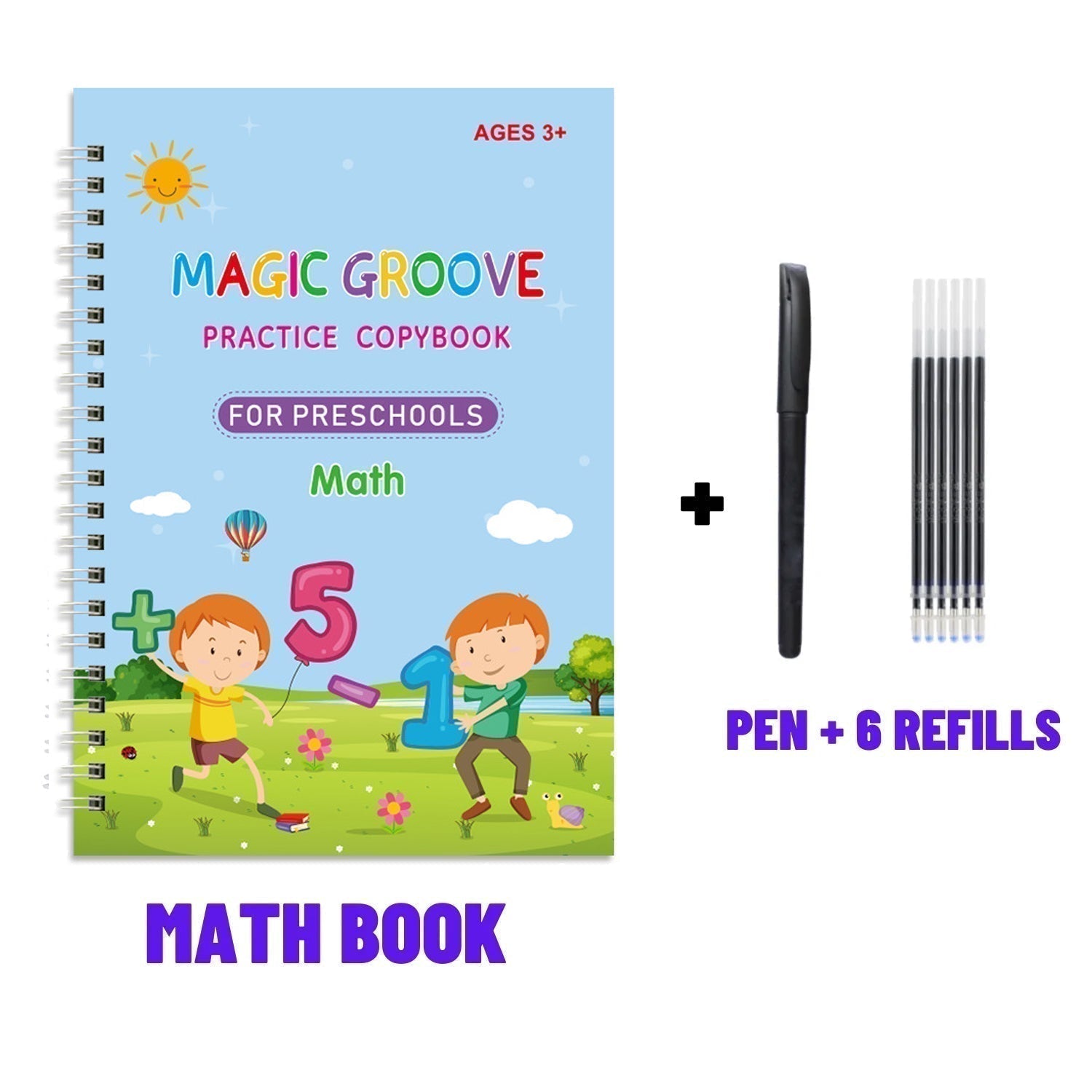 ✨✍️🪄 OFFRE LIMITÉE 50% DE RÉDUCTION! Cahier de Calligraphie Magique pour Enfants – Pages Réutilisables, Encre Effaçable, Traçage Amusant – Transforme l’Écriture en un Jeu Enchanté pour les Petits Apprentis 🌟