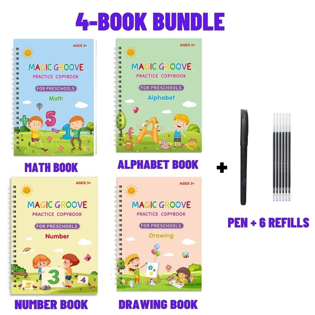 ✨✍️🪄 OFFRE LIMITÉE 50% DE RÉDUCTION! Cahier de Calligraphie Magique pour Enfants – Pages Réutilisables, Encre Effaçable, Traçage Amusant – Transforme l’Écriture en un Jeu Enchanté pour les Petits Apprentis 🌟