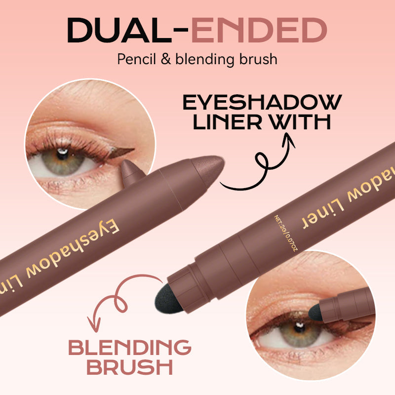👁️ 🔥 -50% | Ombre à paupières & eyeliner 2-en-1 avec pinceau estompeur