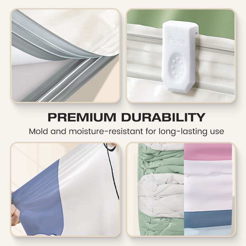🧳 ACHETEZ 3, OBTENEZ 2 GRATUIT ! 💨 Grand Sac de Rangement Sous Vide Compressible – Sans Pompe, Étanche & Léger – Idéal pour Économiser de l’Espace dans les Valises ou à la Maison ✈️