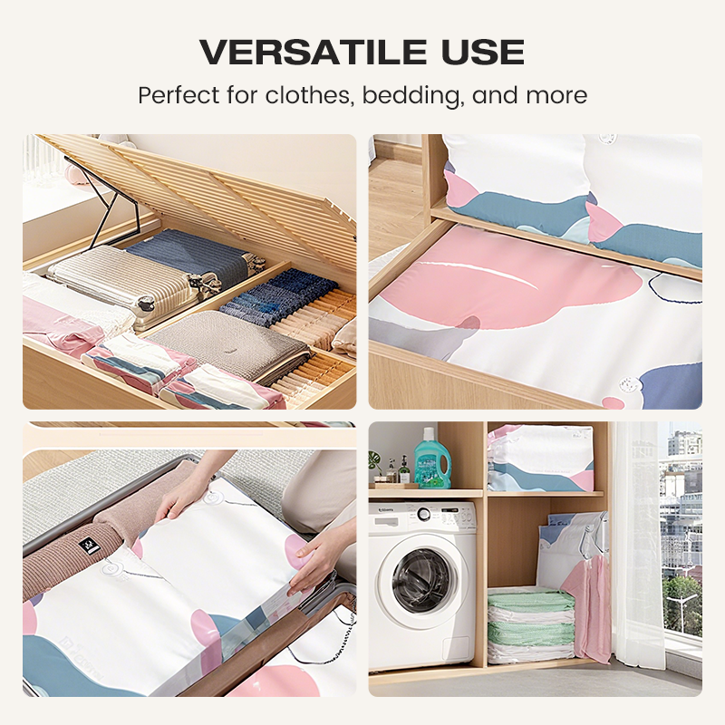 🧳 ACHETEZ 3, OBTENEZ 2 GRATUIT ! 💨 Grand Sac de Rangement Sous Vide Compressible – Sans Pompe, Étanche & Léger – Idéal pour Économiser de l’Espace dans les Valises ou à la Maison ✈️
