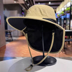🧢✨☀️ PROMO -50% ! Casquette Solaire Anti-UV UPF 50+ – Respirante, Ajustable, Unisexe (Avec/Sans châle)