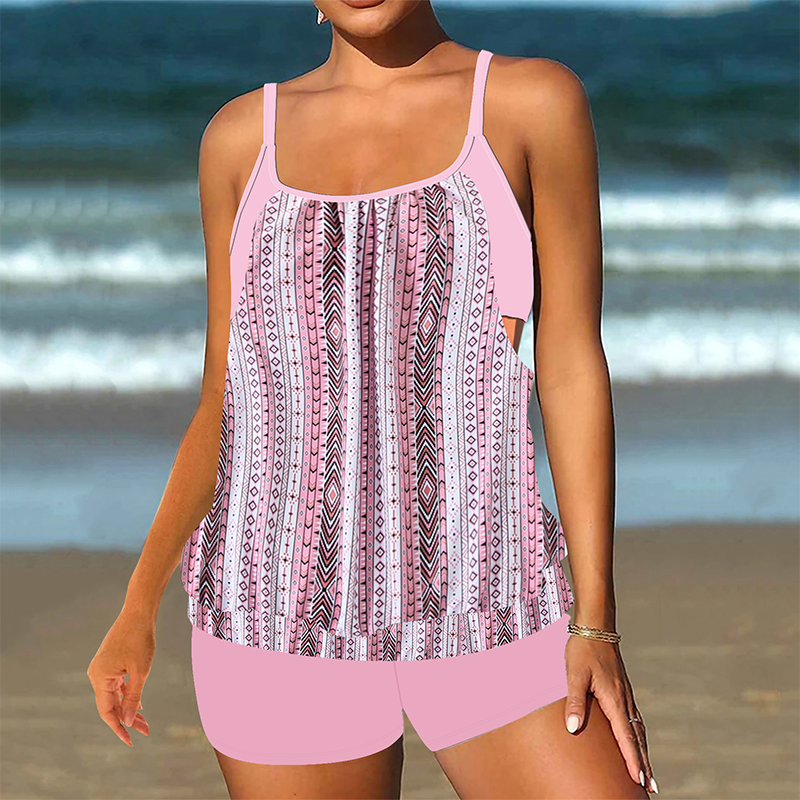 💨🔄OFFRE LIMITÉE -50% ! 🏊‍♀️Ensemble tankini et short – Coupe souple et tissu à séchage rapide, déplacez-vous librement dans l’eau.