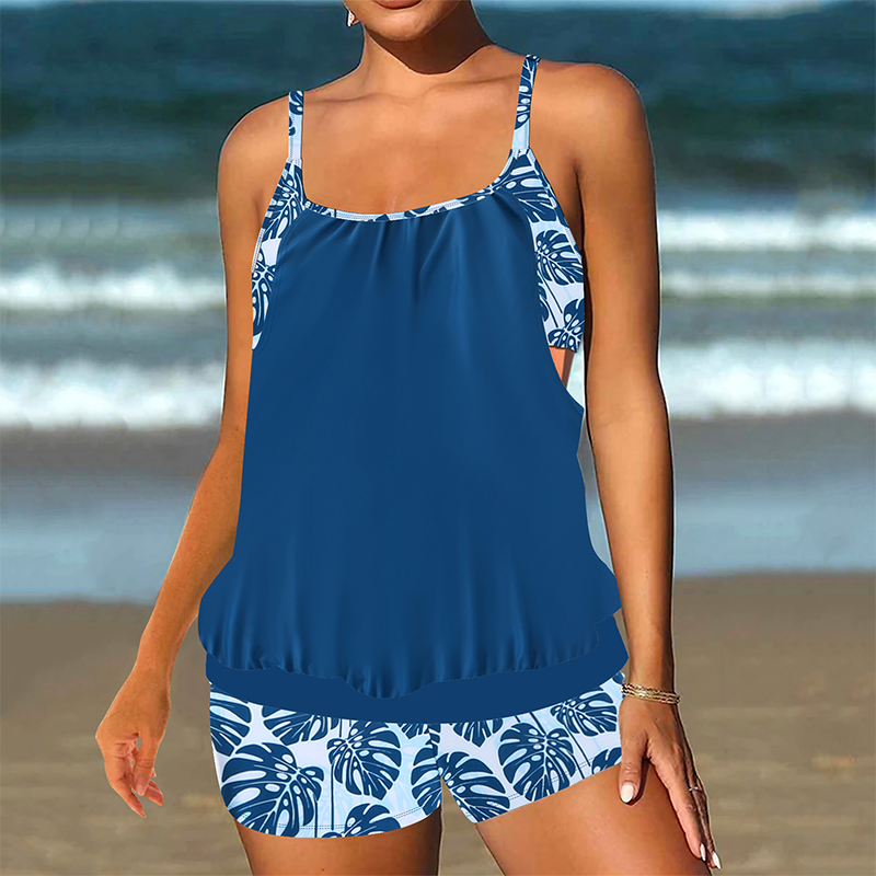 💨🔄OFFRE LIMITÉE -50% ! 🏊‍♀️Ensemble tankini et short – Coupe souple et tissu à séchage rapide, déplacez-vous librement dans l’eau.