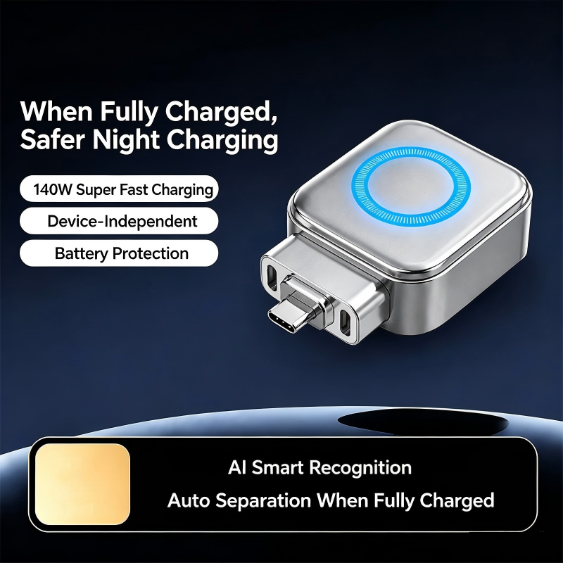 📢📢40 % DE RÉDUCTION !! ⏰ Chargeur Rapide 140W avec Arrêt Automatique IA – USB-C PD 3.1, Protection Intelligente, Voyant Lumineux, Compatible iPhone, MacBook, Tablettes 🔋