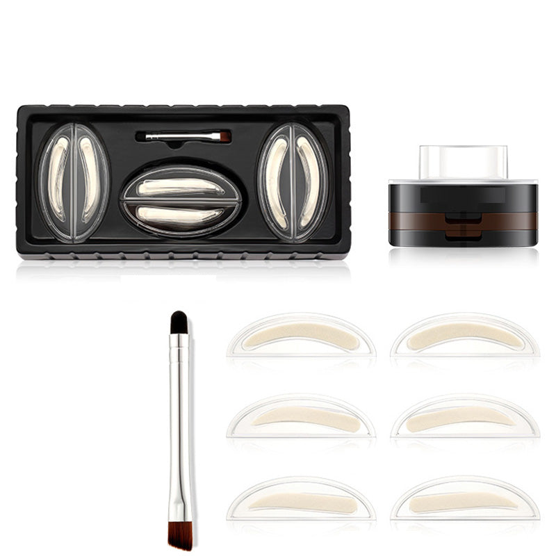 💄 Tampon Sourcils Ajustable – Poudre Bi-couleur – Waterproof & Tenue 24h for Maquillage