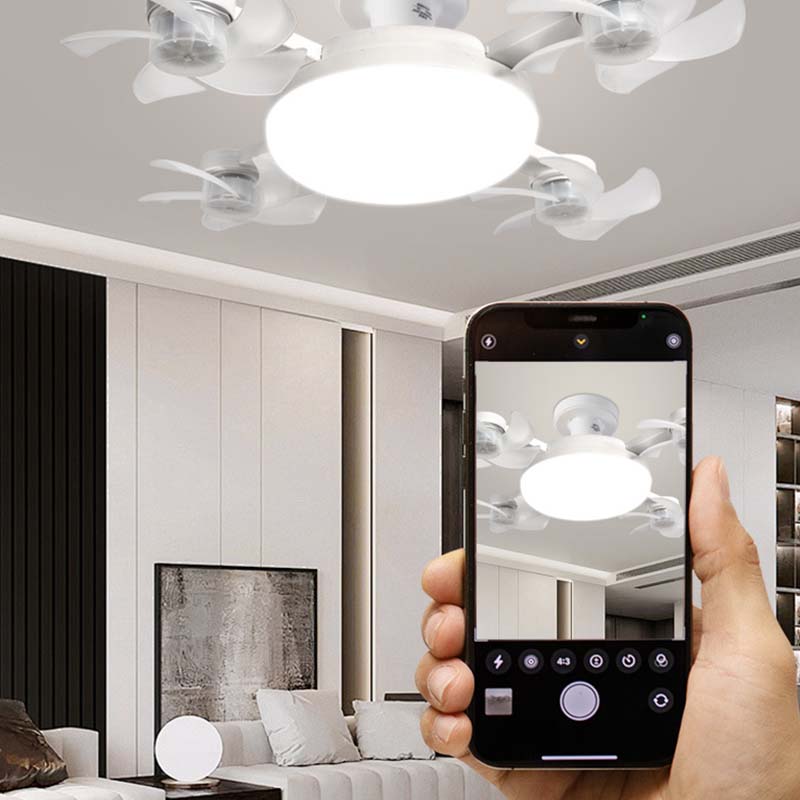 💡 50% DE RÉDUCTION – Ventilateur de Plafond avec Lumière LED – Pales Pliables, Télécommande, 3 Températures – Design Moderne & Économie d’Énergie 🌀