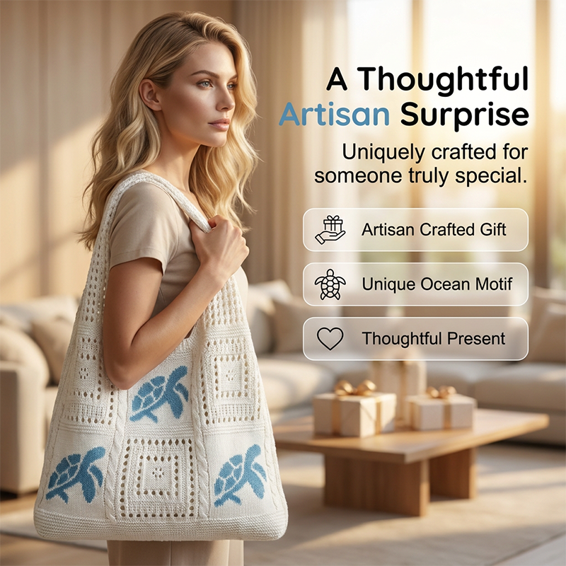 👜 50% DE RÉDUCTION 🎁 Sac fourre-tout crochet motif tortue – Fait main, léger & spacieux – Parfait pour la plage, les courses ou les escapades – style bohème unique 🐢🌿✨