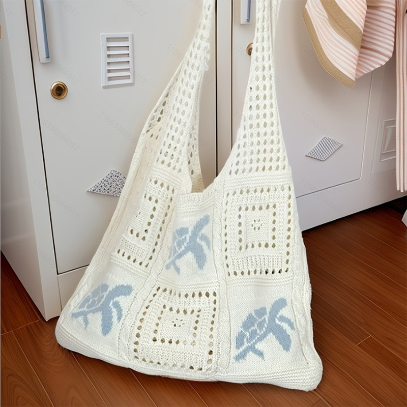👜 50% DE RÉDUCTION 🎁 Sac fourre-tout crochet motif tortue – Fait main, léger & spacieux – Parfait pour la plage, les courses ou les escapades – style bohème unique 🐢🌿✨