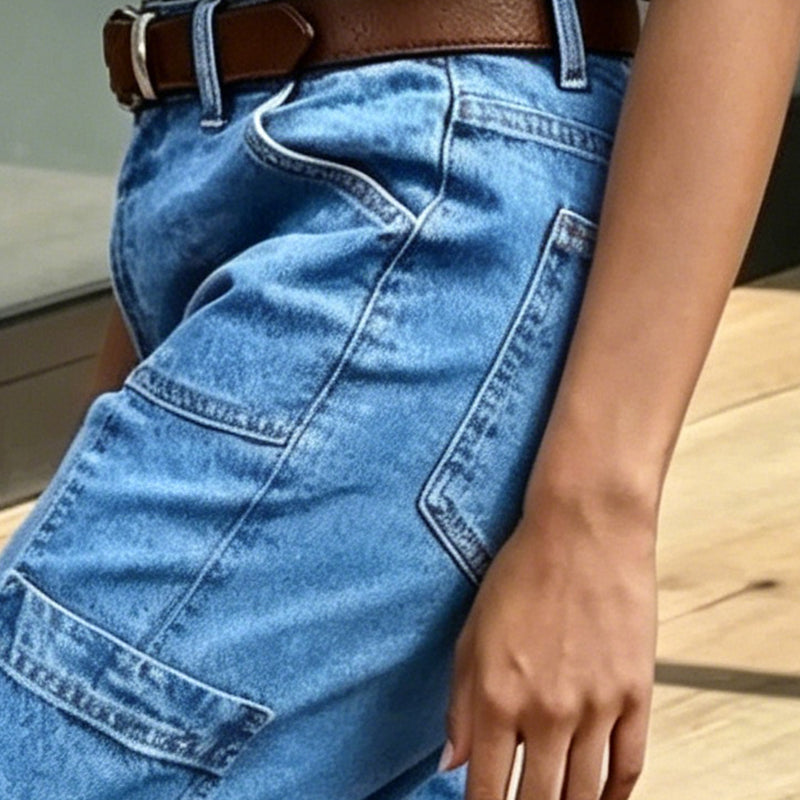 🎉 Soldes 2026 — Plus de 38 000 vendus 👖 Jean Court Barrel Décontracté Femme 🌿