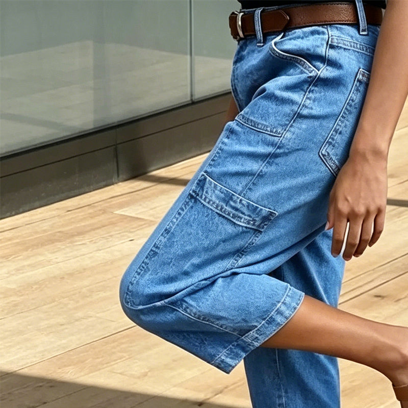 🎉 Soldes 2026 — Plus de 38 000 vendus 👖 Jean Court Barrel Décontracté Femme 🌿