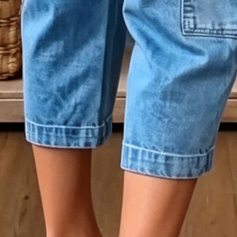 🎉 Soldes 2026 — Plus de 38 000 vendus 👖 Jean Court Barrel Décontracté Femme 🌿