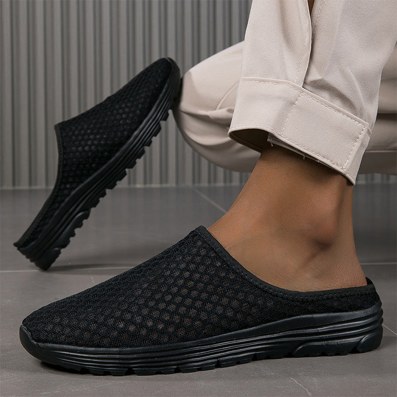 Mules en maille confortables et respirantes