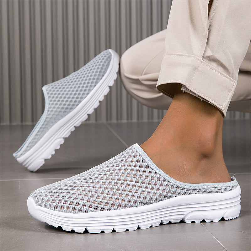 Mules en maille confortables et respirantes