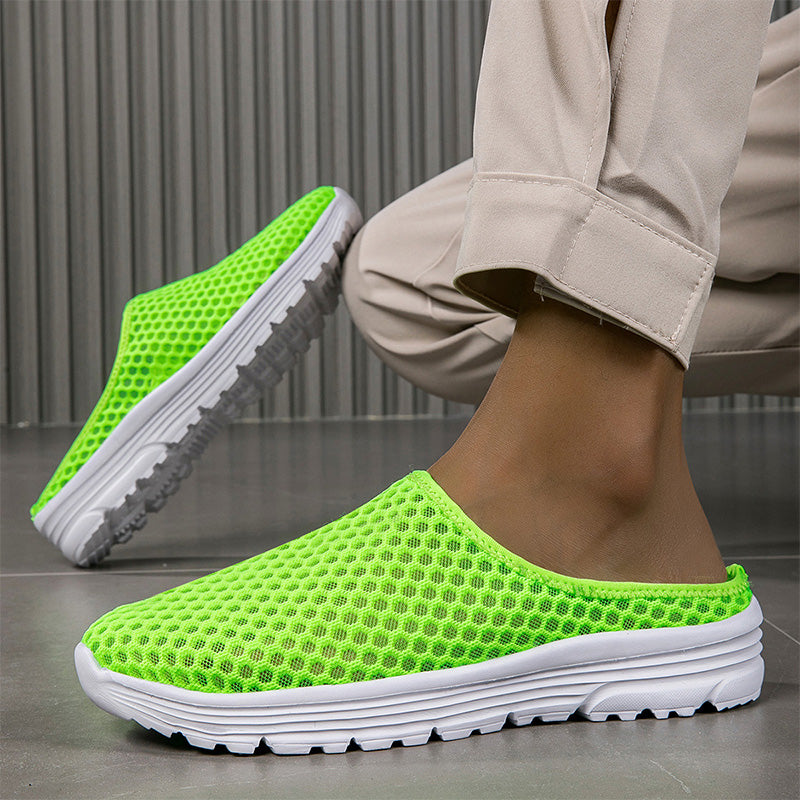 Mules en maille confortables et respirantes