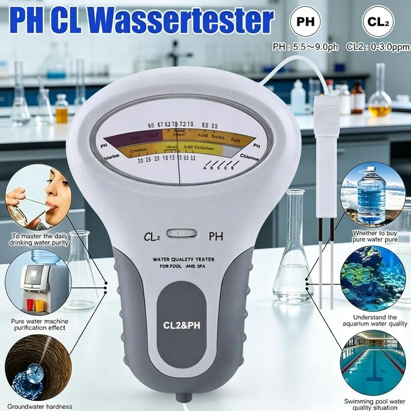 🔬50% DE RÉDUCTION💧Testeur 2-en-1 pH & Chlore – Mesures précises pour eau cristalline – Idéal pour piscine ou spa – rapide, fiable et facile à utiliser 🏊✨
