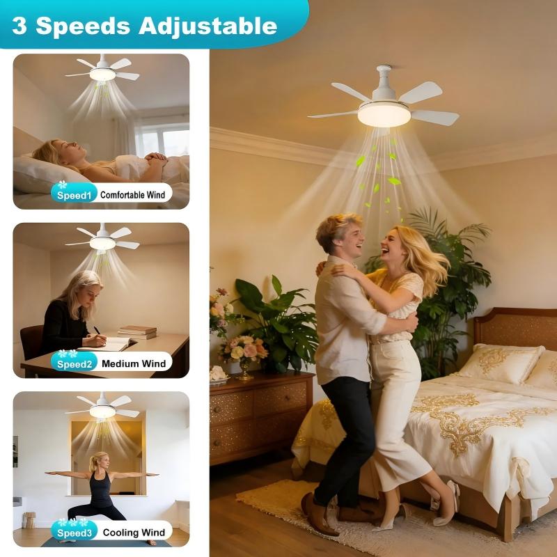 🏆 Dernier jour des soldes : 57% de réduction 🔥 Lampe-Ventilateur LED SmartBreez 40W — 20,5, ultra-silencieuse avec télécommande 🎯 | Idéale pour la chambre 😴, la cuisine 👩‍🍳 et le garage