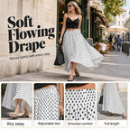 ✨ -50% | Jupe midi à pois pour femme – Légère, confortable et élégante