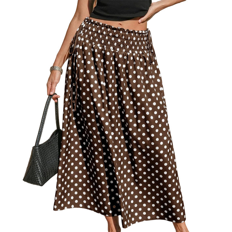 ✨ -50% | Jupe midi à pois pour femme – Légère, confortable et élégante