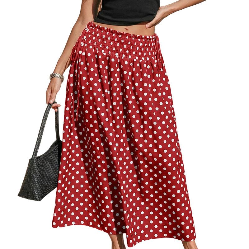 ✨ -50% | Jupe midi à pois pour femme – Légère, confortable et élégante