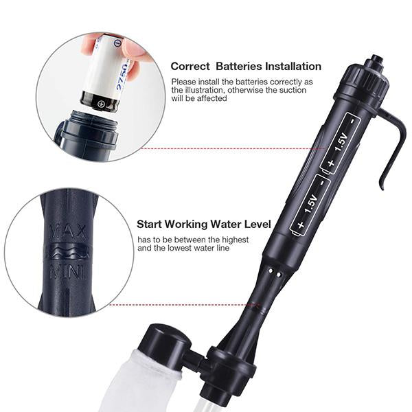 🔥 50 % DE RÉDUCTION ! 🐠 Nettoyeur Électrique de Gravier pour Aquarium | Aspirateur de Fond Multifonction