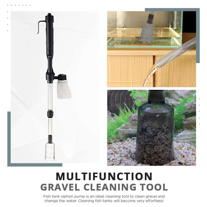 🔥 50 % DE RÉDUCTION ! 🐠 Nettoyeur Électrique de Gravier pour Aquarium | Aspirateur de Fond Multifonction