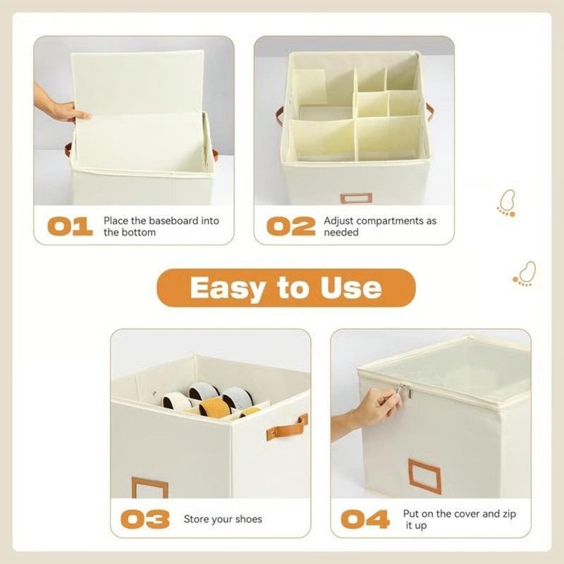 👠📦 Range-chaussures pliable gain de place – S’ouvre en 3 secondes, plusieurs étages, se glisse partout, idéal pour petits espaces 🏠🌿