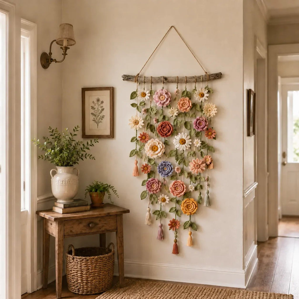 🌷 Fleur crochetée murale – Offre spéciale, dernier jour ! 💐