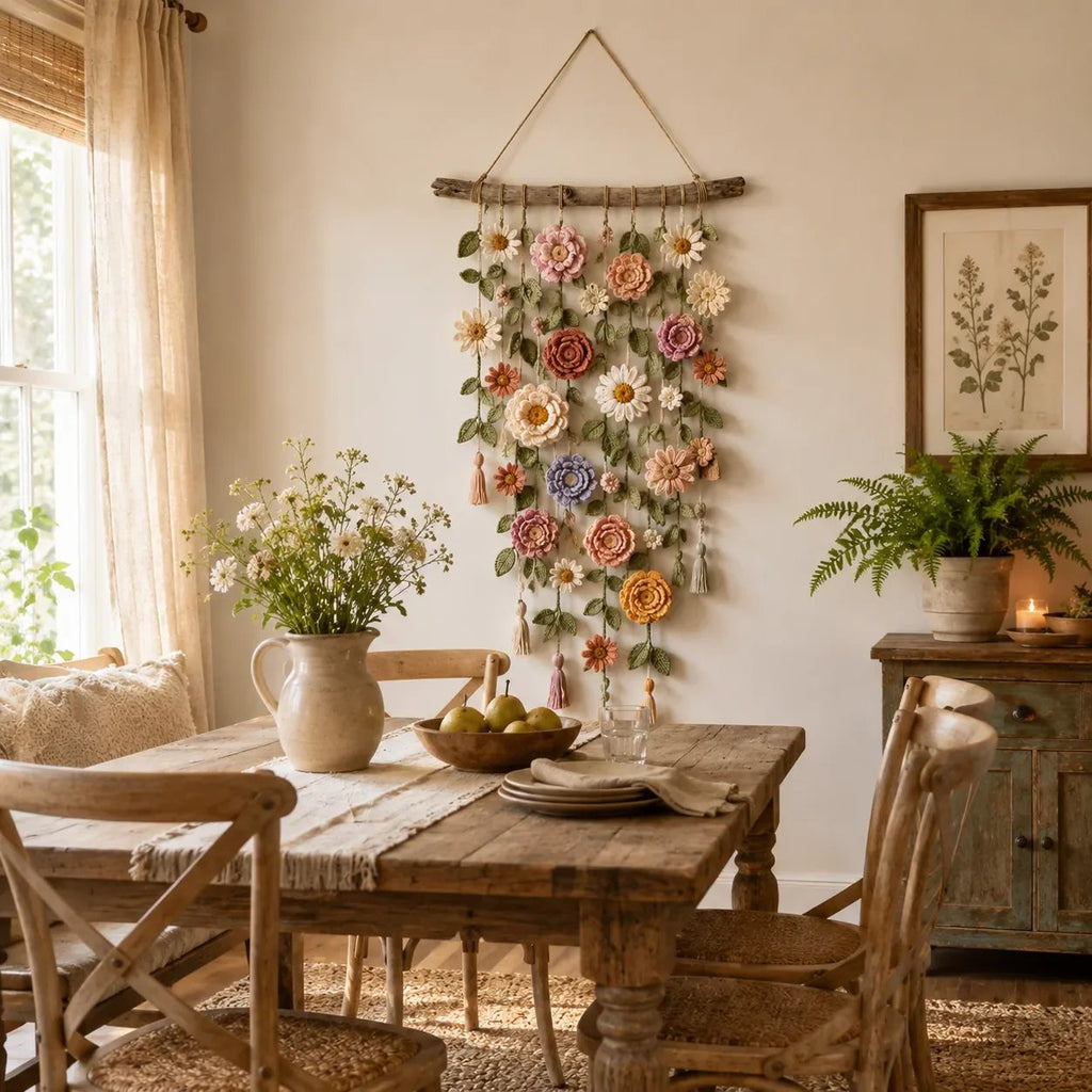 🌷 Fleur crochetée murale – Offre spéciale, dernier jour ! 💐