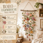 🌷 Fleur crochetée murale – Offre spéciale, dernier jour ! 💐