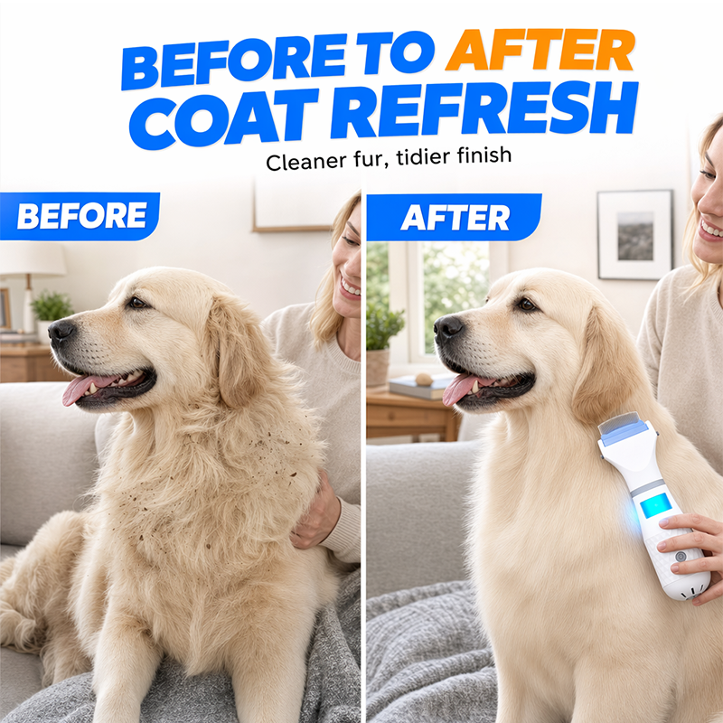 🐶🐱Peigne Électrique Anti-Puces Efficace et Sans Danger pour Chiens & Chats