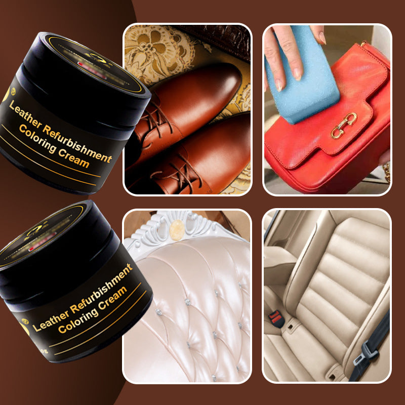 👟🛋️ Peinture pour cuir tout-en-un — Répare et recolore, 11 couleurs, redonnez vie aux chaussures, canapés, voitures et sacs, le kit complet pour effacer les traces du temps sans changer vos meubles 🎨🧰