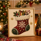 🎄 59% DE RÉDUCTION | Kit Créatif de Noël en Perles & Strass – 5 Motifs Festifs