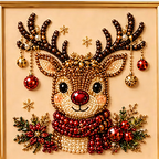 🎄 59% DE RÉDUCTION | Kit Créatif de Noël en Perles & Strass – 5 Motifs Festifs