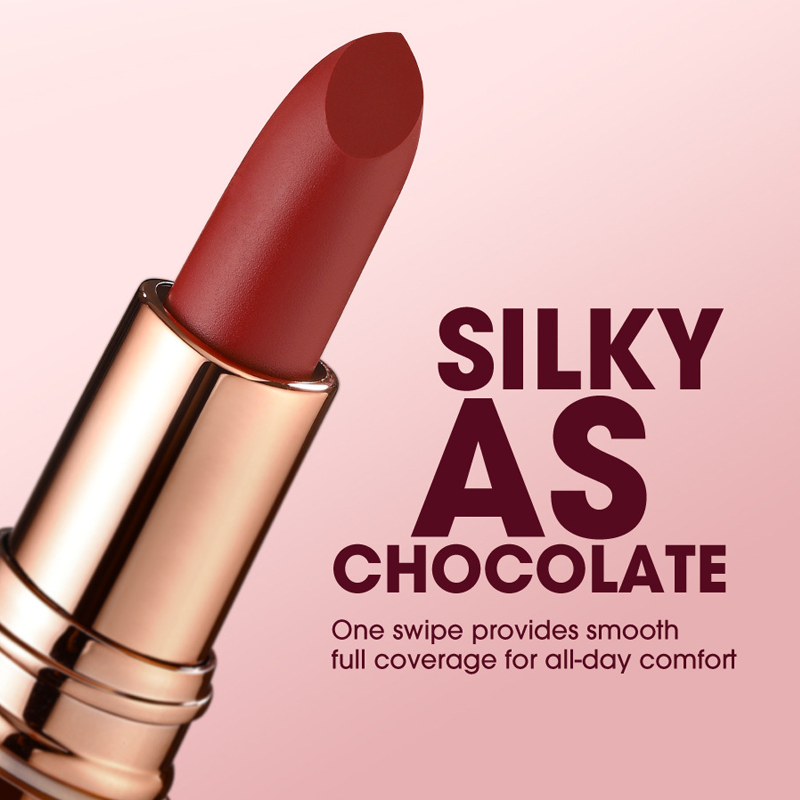 💄💕Rouge à Lèvres Mat Longue Tenue 24h – Résistant, Non Transférable & Confort Absolu
