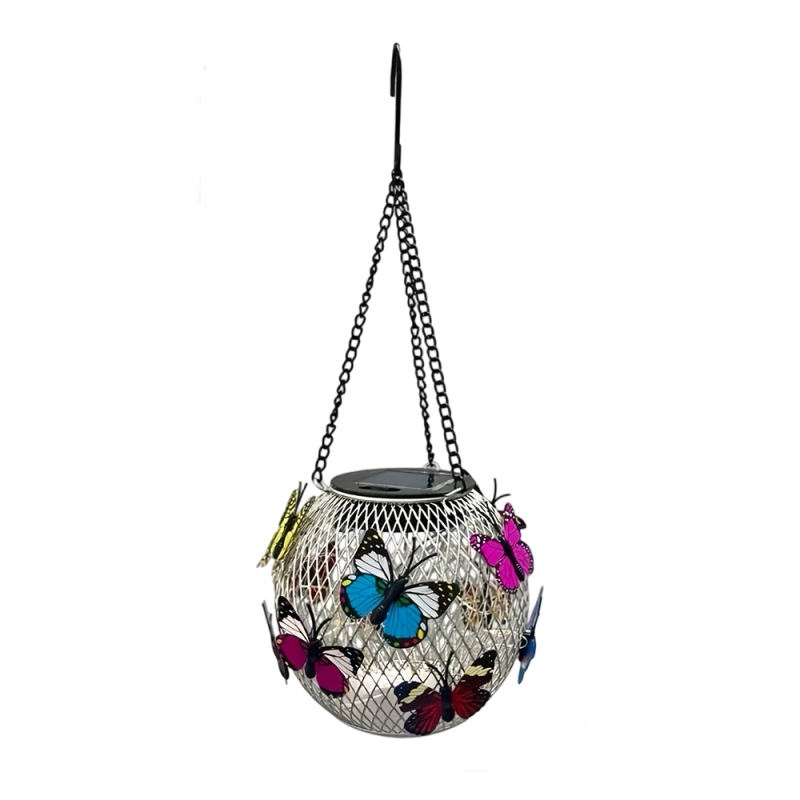 🔥Lampe Solaire Suspension en Fer – Éclairage d’Extérieur Étanche, Style Industriel & Éco-Design